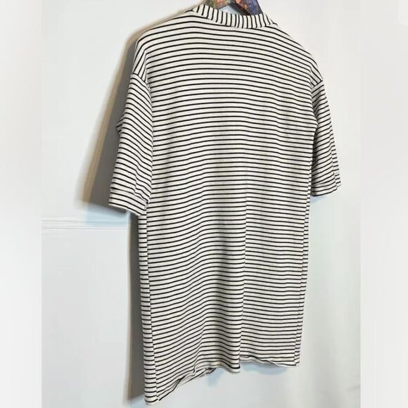 Agnes & Dora Striped Forever Open Cardigan Size Small 1/2 Sleeve Pockets Stretch - Picture 5 of 7